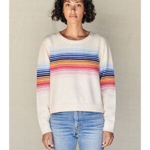Sundry Multicolor Striped Crew Neck Sweater